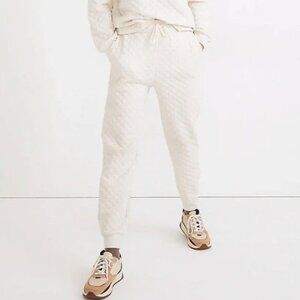 madewell (re)sourced quilted jogger sweatpants / size med